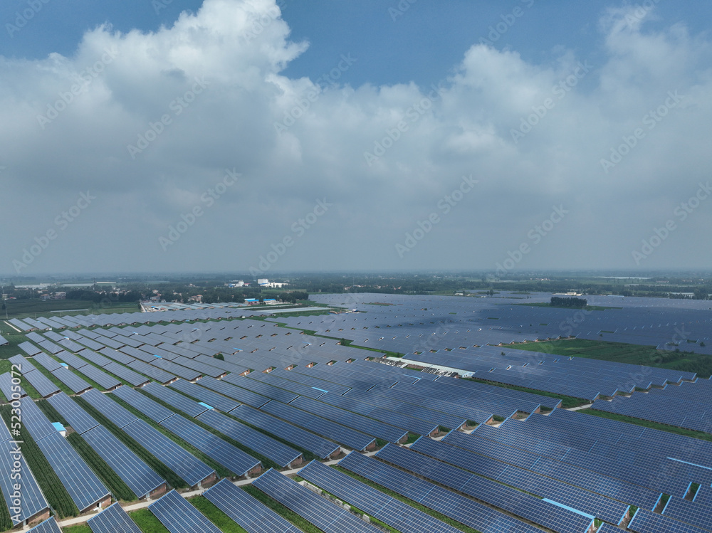 solar panels in farm