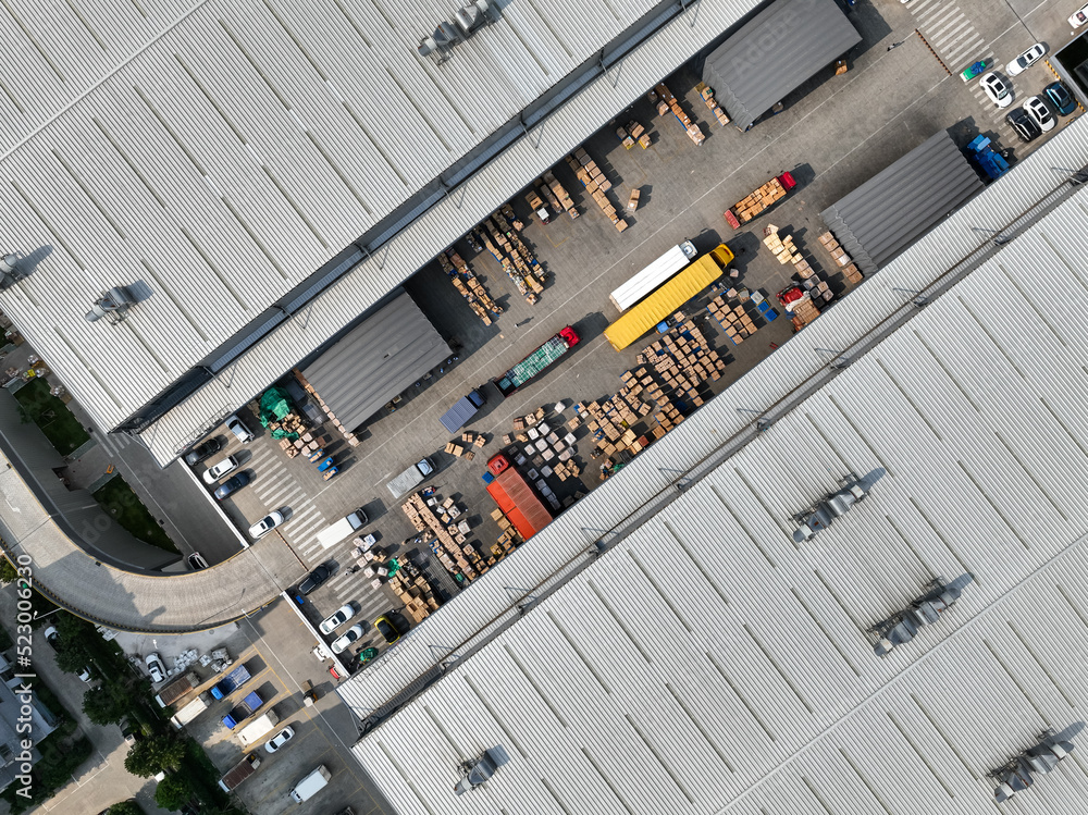 truck in warehouse