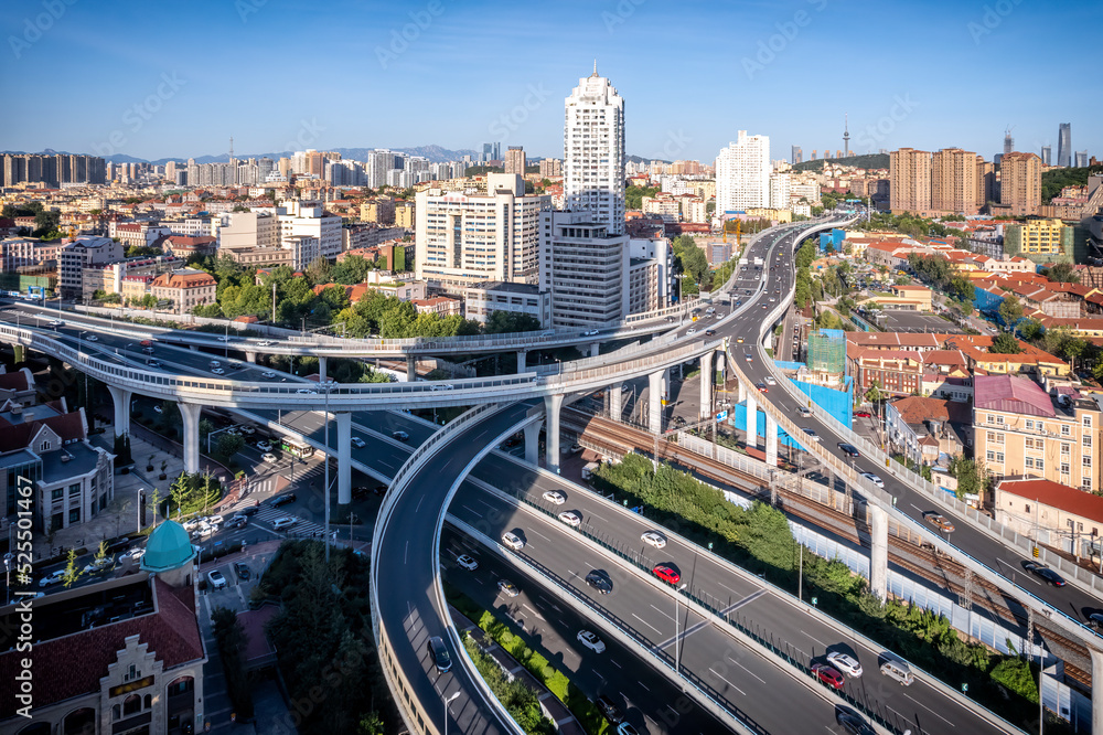 航拍中国现代城市建筑景观