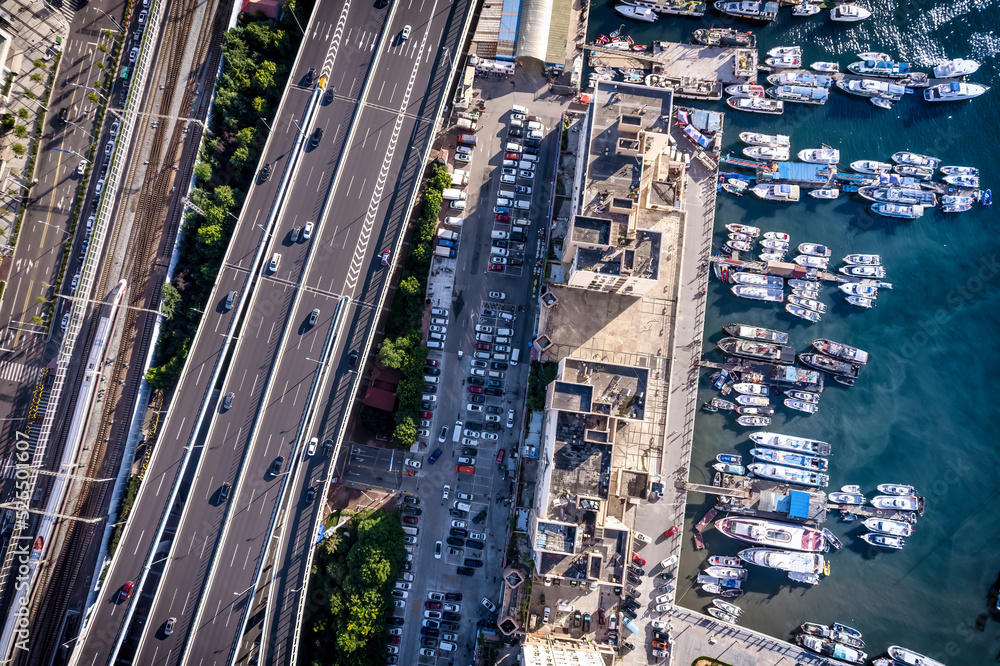 航拍中国现代城市建筑景观