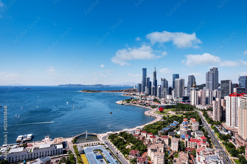 Aerial photography of Chinas modern urban architectural landscape