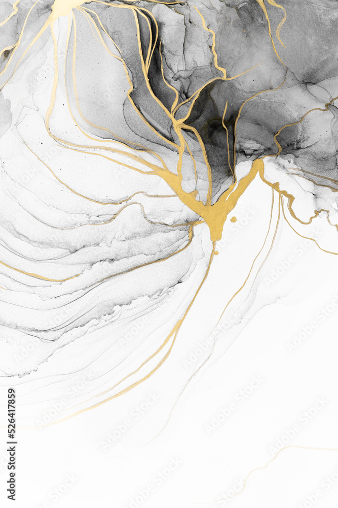 Marble ink abstract art from meticulous original painting abstract background . Painting was painted