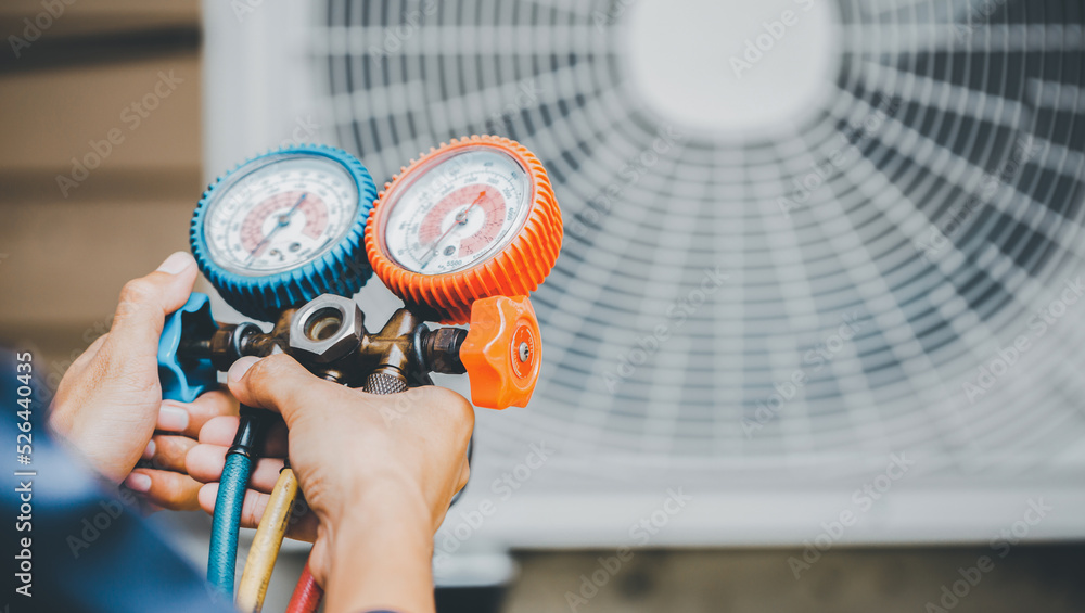 Air Conditioning Technician and A part of preparing to install n