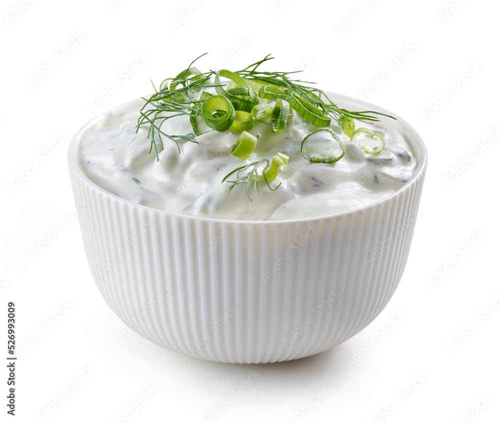 bowl of sour cream or greek yogurt