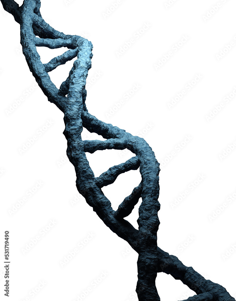 Image of blue dna strand structure