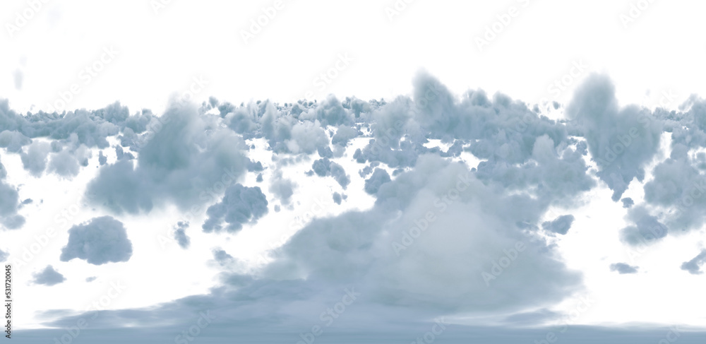 Image of blue and grey fluffy clouds