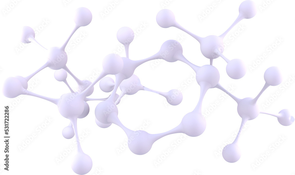 浅紫色分子化学模型网络图像