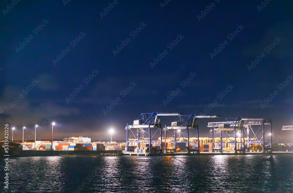 東京の湾岸エリアの夜景