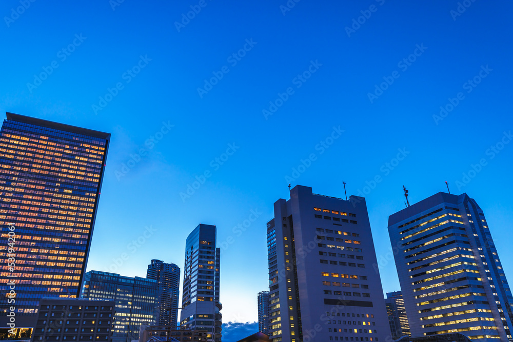 東京の湾岸エリアの夜景