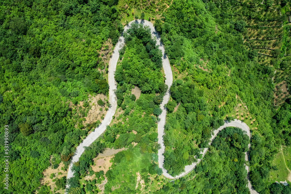 北京门头沟京西古道景区自然风光