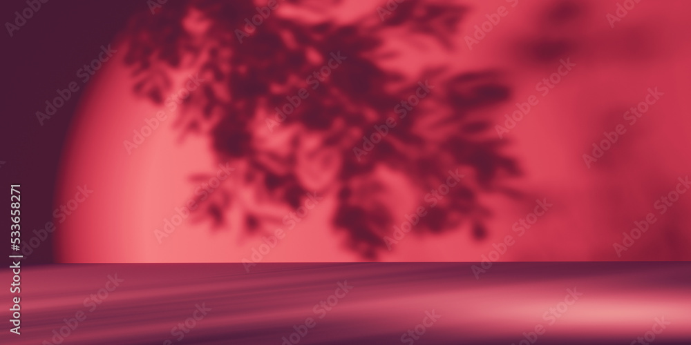 Shadow background of tree leaves - 3D render