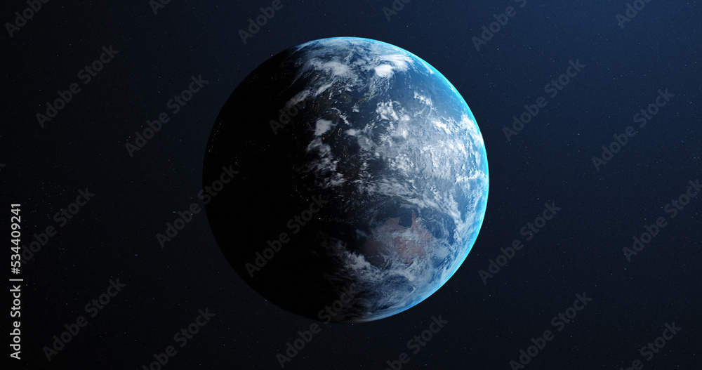 Image of Earth in space 4k