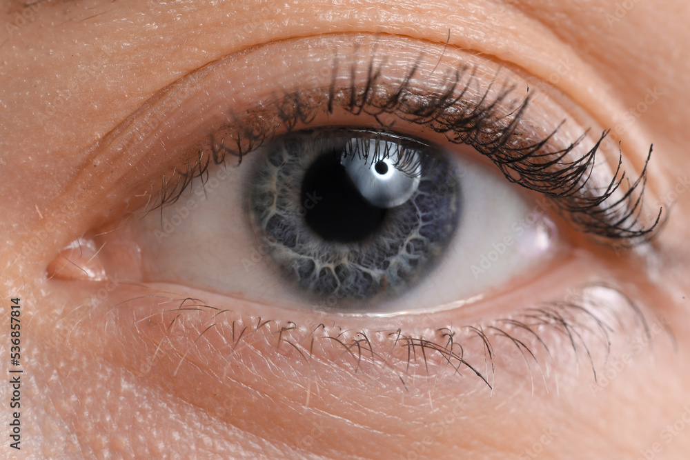 Woman with beautiful eyes, closeup