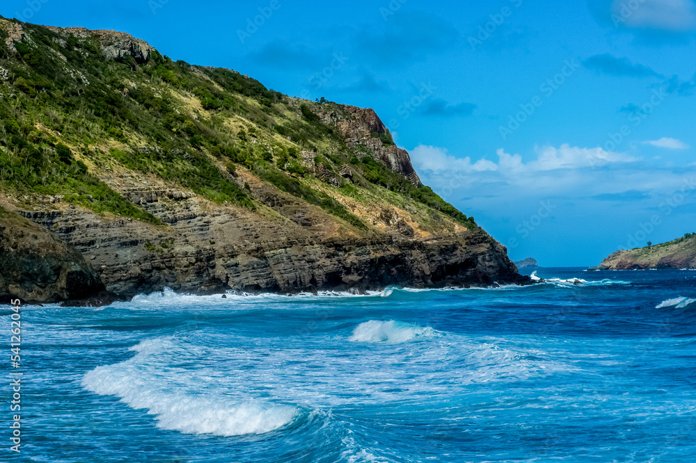 加勒比海圣巴泰勒米岛景观