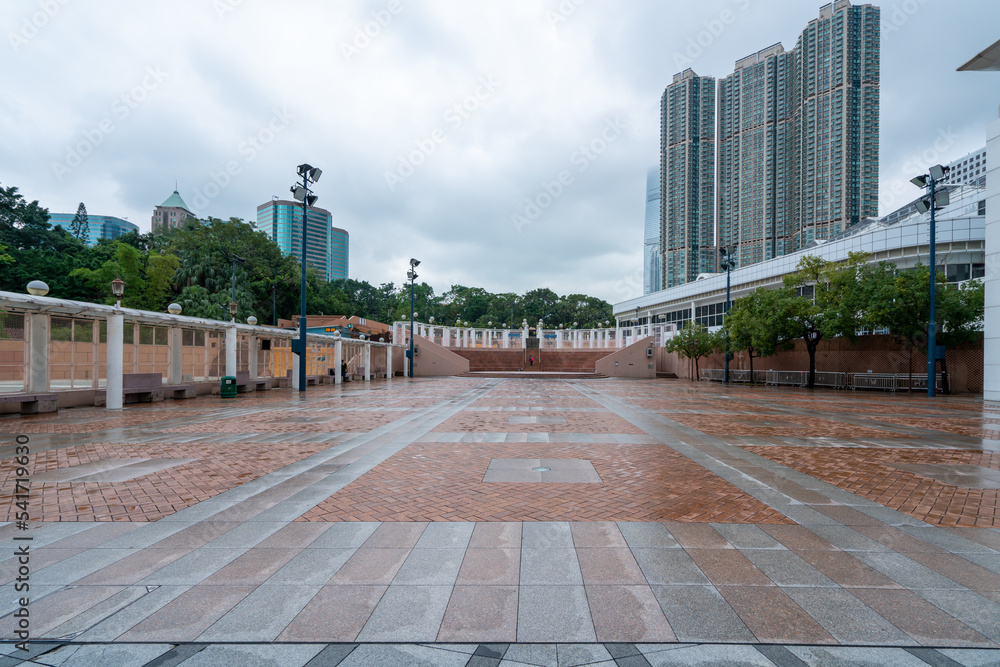 户外城市现代广场风光街景