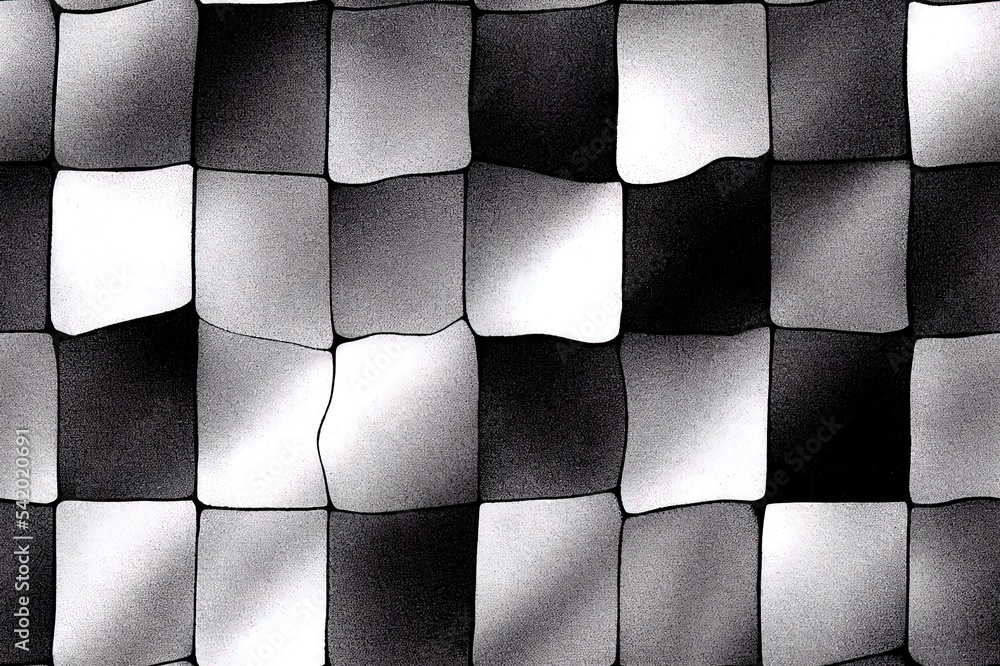 Abstract charcoal irregular check in flecks. Seamless pattern. Tissue.