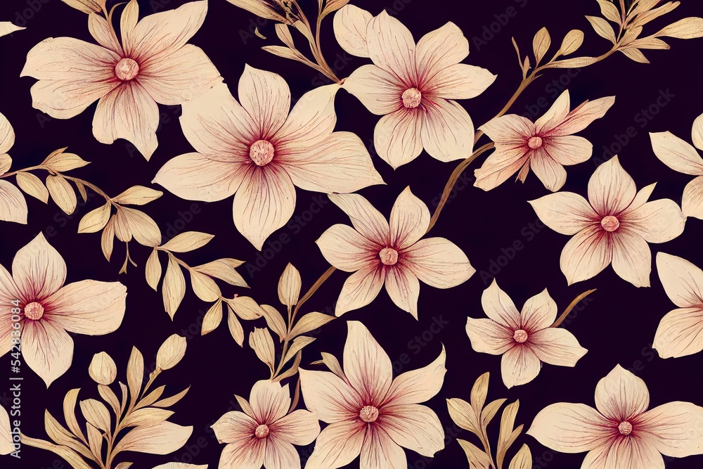 SEAMLESS FLOWER PATTERN on textures