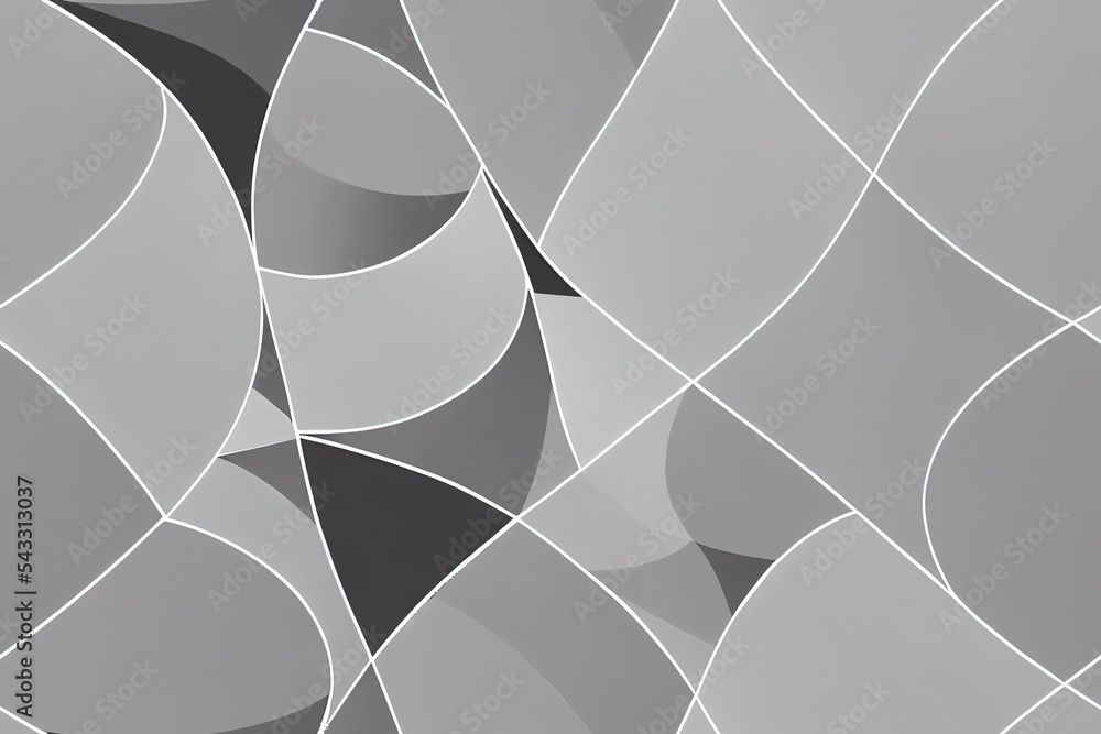 Seamless gray vintage octagon and cross tesselation outline pattern 2d illustrated