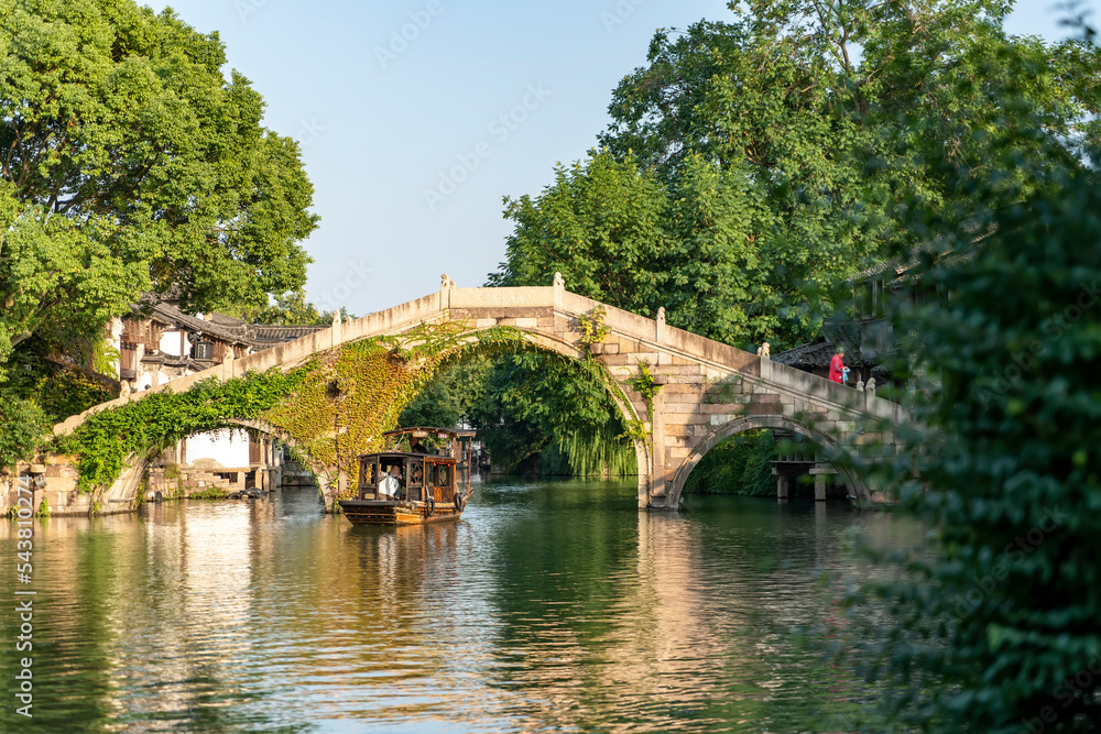 中国乌镇风景特写