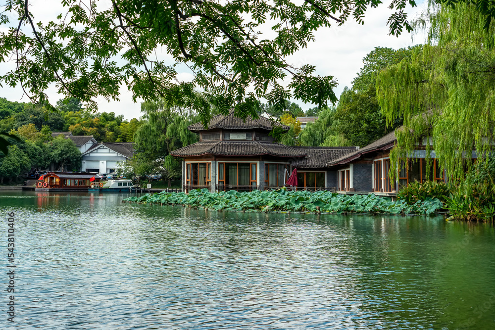 中国杭州西湖中国园林景观