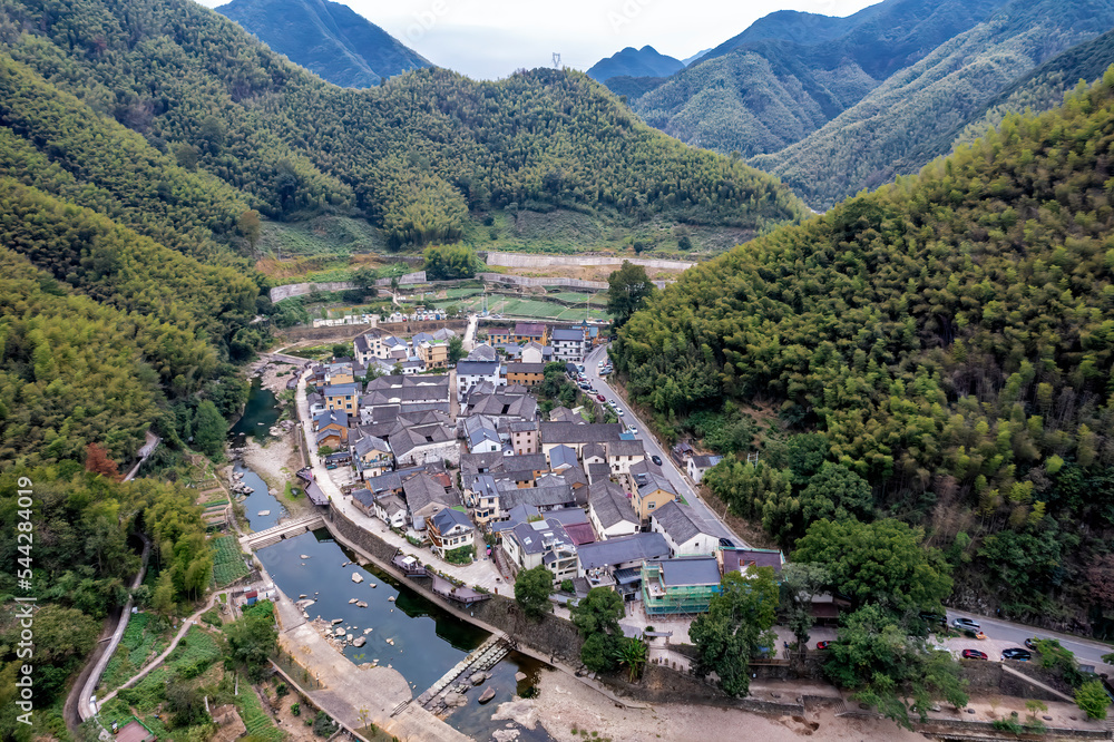 浙江桐庐石屋古民居航拍