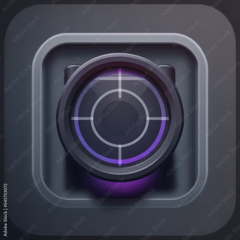 The viewfinder icon. Focusing and photography, photo symbol. Flat illustration. Button