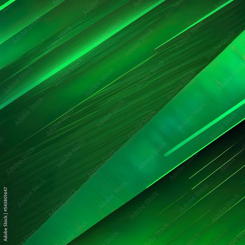 Elegant abstract diagonal green background with lines