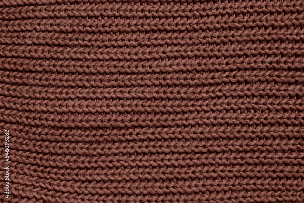 Closeup view of knitted fabric texture as background