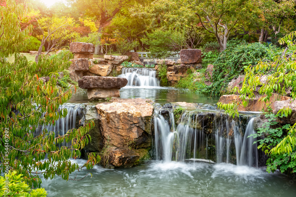 中国古典园林风光街景