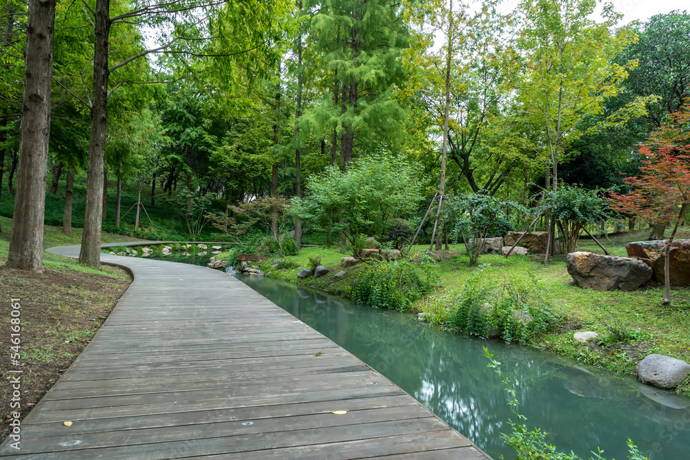 中国古典园林风光街景