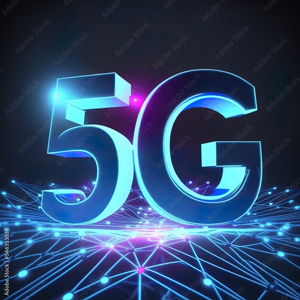 3d rendering 5G Network 5G Connection