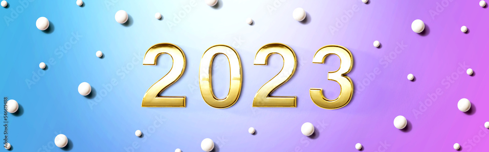 2023年白色糖果点新年主题-平躺