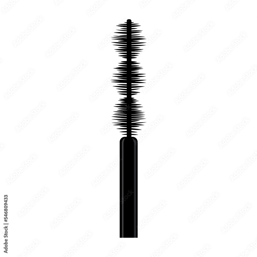 Mascara brush on white background