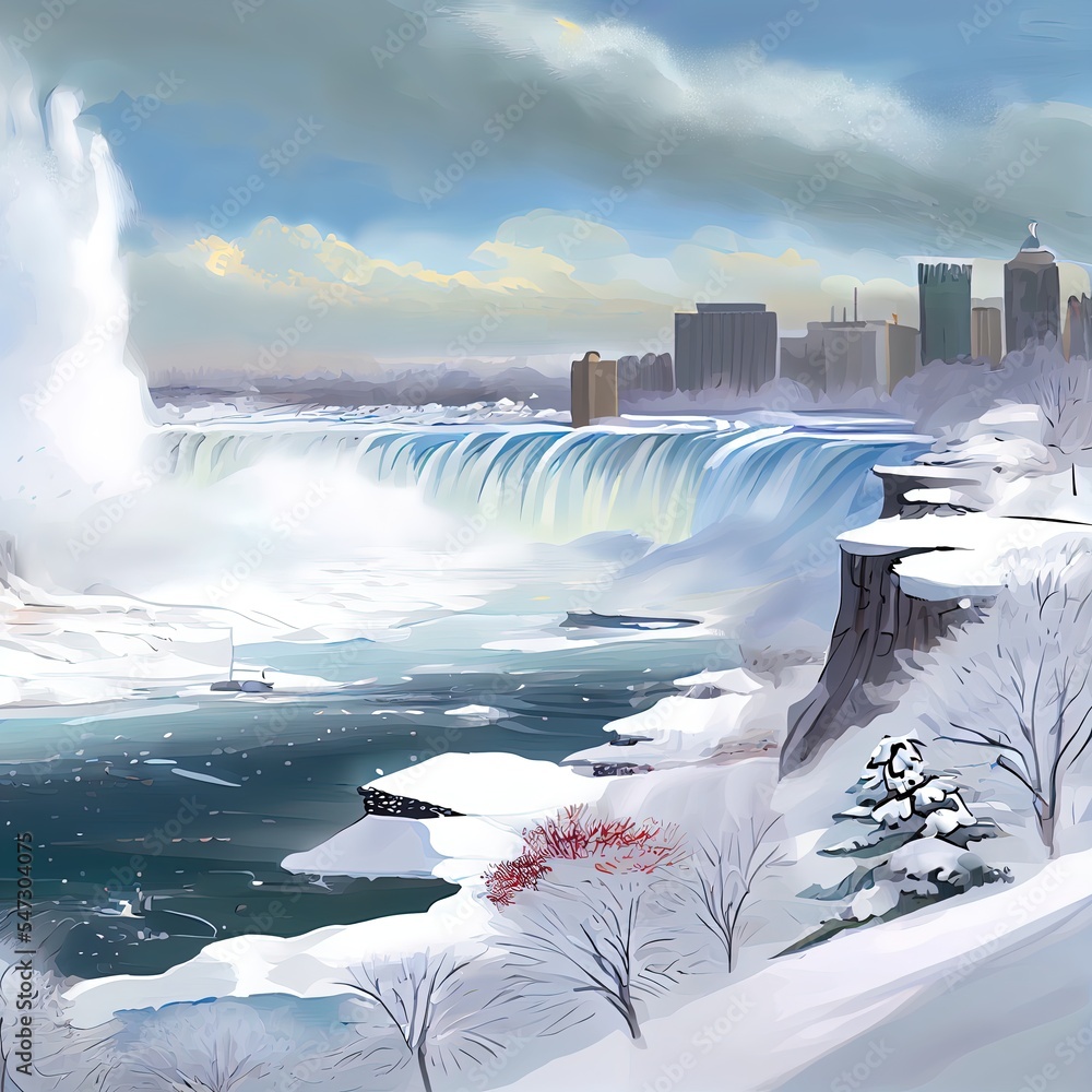 Niagara Falls in winter