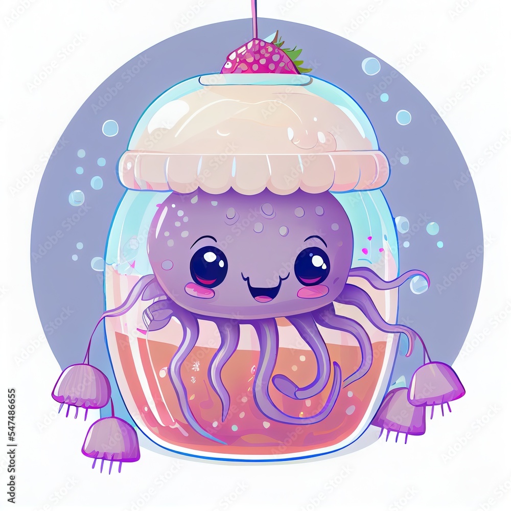 cute jellyfish sweet holiday