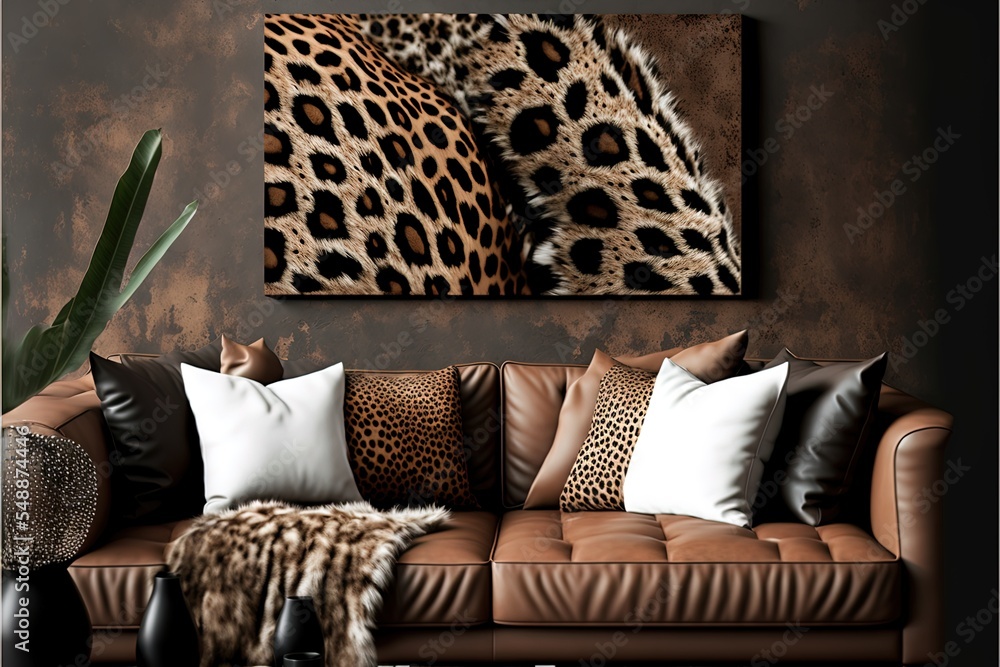 Leopard Skin Texture Print Marks