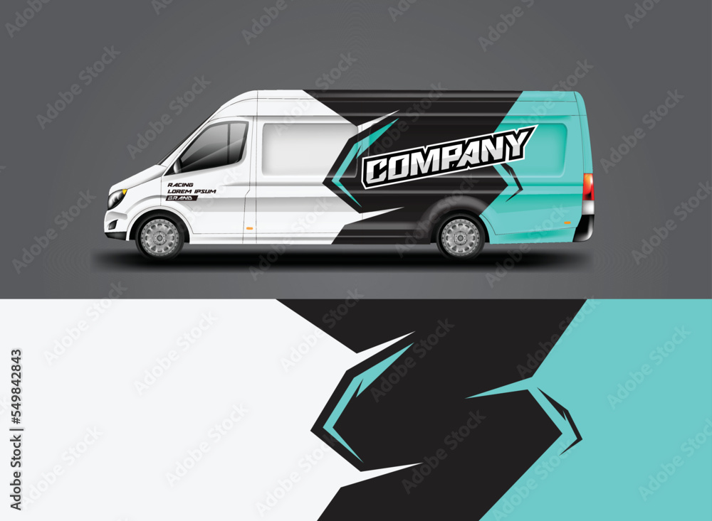 Van Wrap Livery设计。为Van量身定制的印花包裹设计。