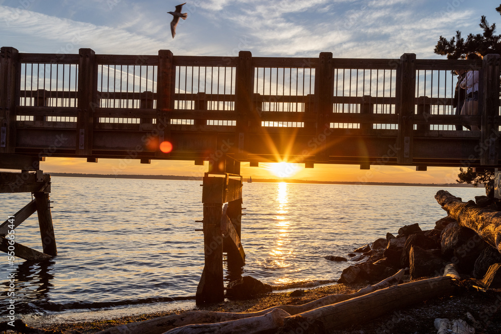 pier at sunset