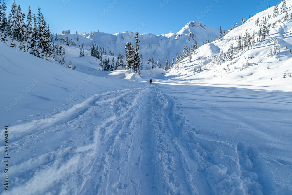 ski resort in the mountains