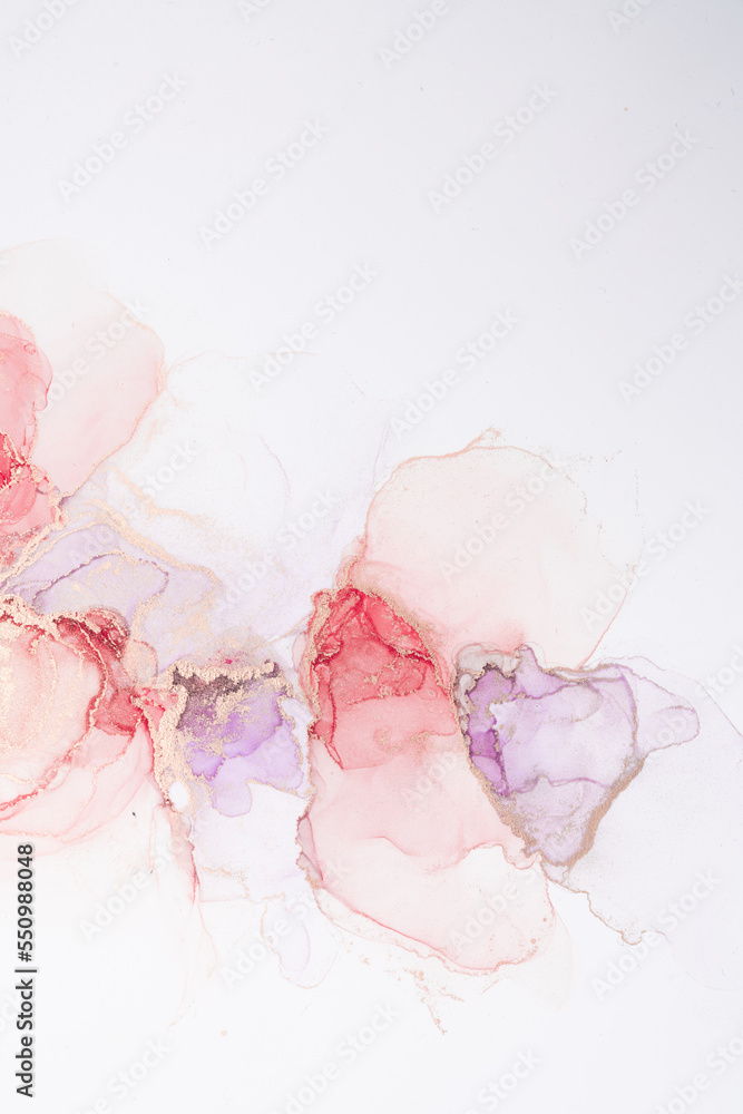 Marble ink abstract art from meticulous original painting abstract background . Painting was painted