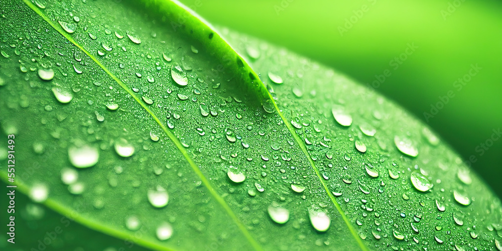 Green leaf background close up view. Nature foliage abstract of leave texture for showing concept of