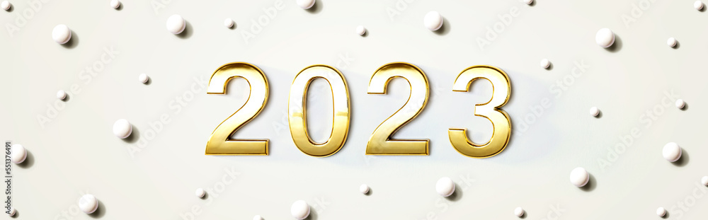 2023年白色糖果点新年主题-平躺