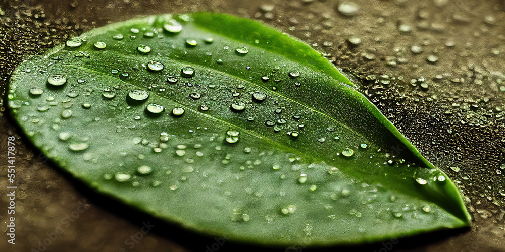 Green leaf background close up view. Nature foliage abstract of leave texture for showing concept of