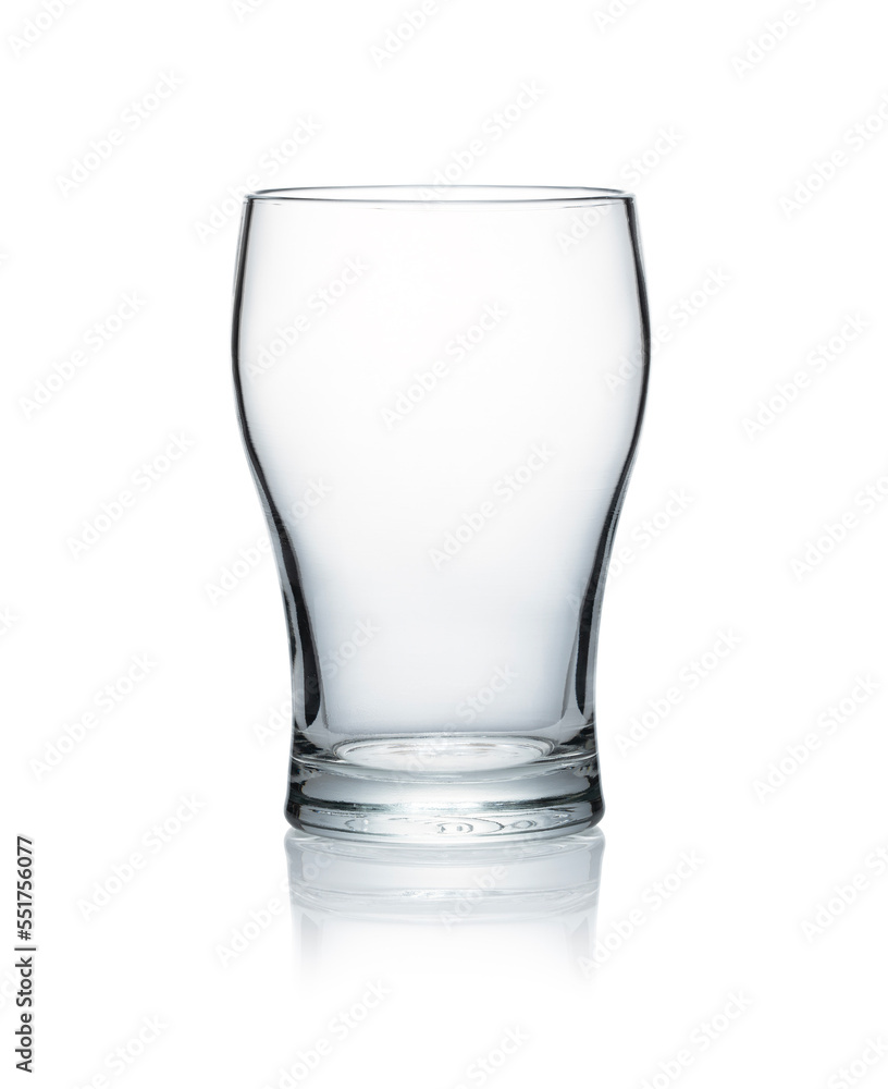 Beer mug placed on white background