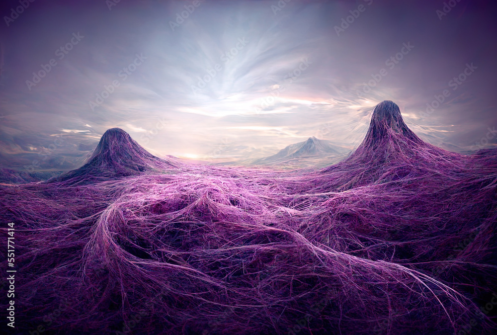 Disruptive technology a virtual assistant with a purple gradient backdrop. Generative AI