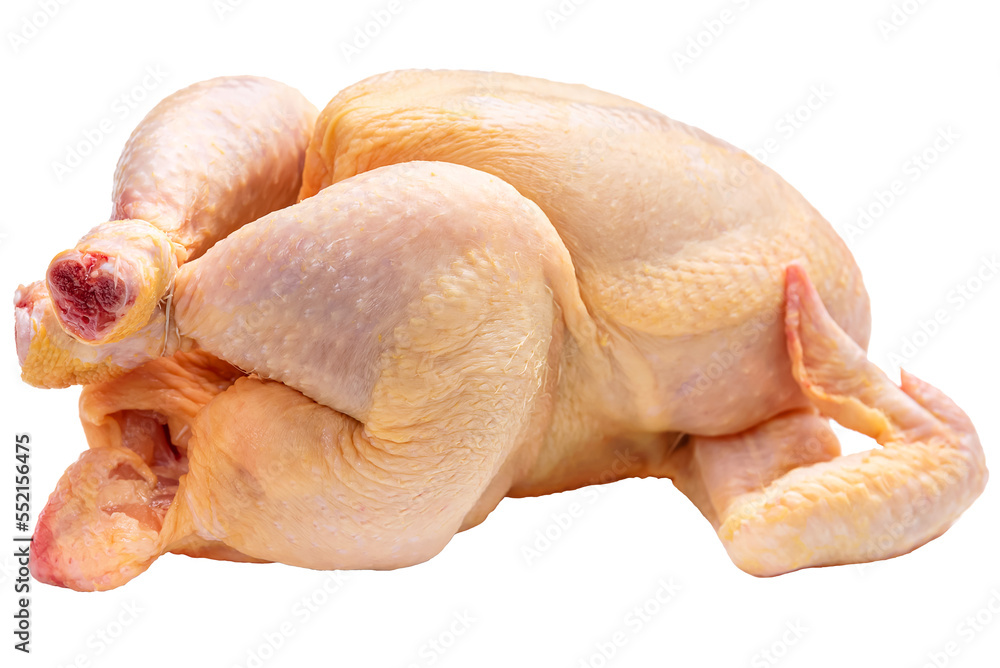 RAW, Whole raw chicken without head