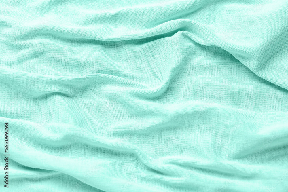 Mint fabric texture as background