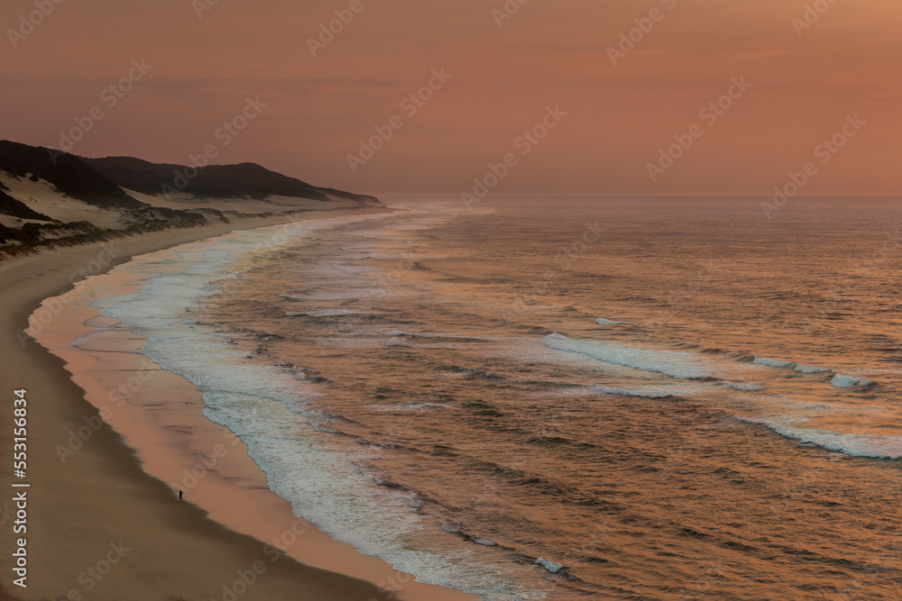 Beach scene at Thonga Beach Lodge. Mabibi. Maputaland. KwaZulu Natal. South Africa