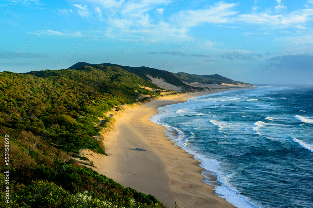 马比比的马普塔兰海岸线景观。iSimangaliso湿地公园（大圣卢西亚湿地公园）。K