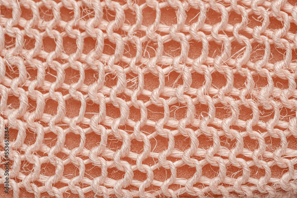 Closeup view of washcloth as background